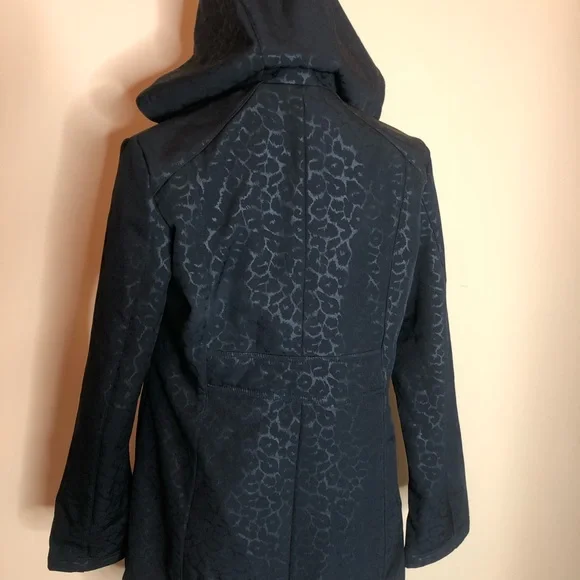 ❤️Jaclyn Smith black leopard print coat - Picture 7 of 9